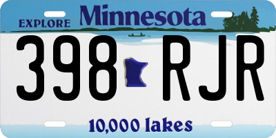 MN license plate 398RJR
