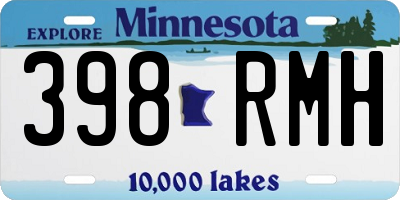 MN license plate 398RMH