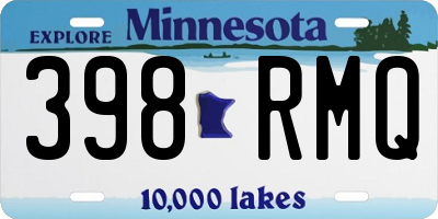 MN license plate 398RMQ
