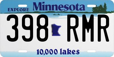 MN license plate 398RMR