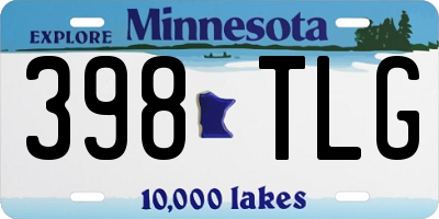 MN license plate 398TLG