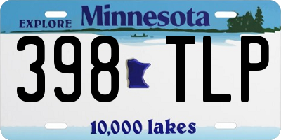 MN license plate 398TLP