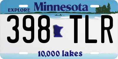 MN license plate 398TLR