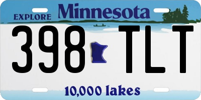 MN license plate 398TLT