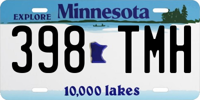 MN license plate 398TMH