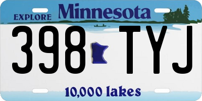 MN license plate 398TYJ