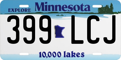 MN license plate 399LCJ