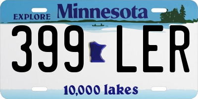 MN license plate 399LER