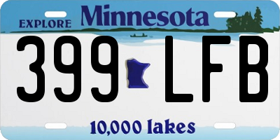 MN license plate 399LFB