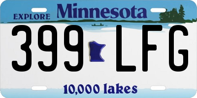 MN license plate 399LFG