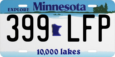 MN license plate 399LFP