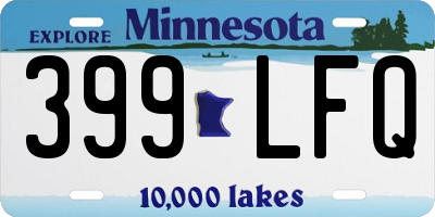 MN license plate 399LFQ