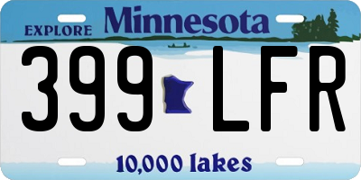 MN license plate 399LFR