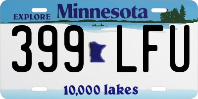 MN license plate 399LFU