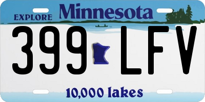 MN license plate 399LFV