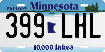 MN license plate 399LHL