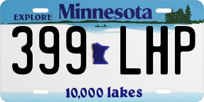 MN license plate 399LHP