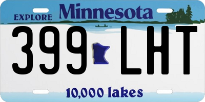 MN license plate 399LHT