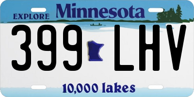 MN license plate 399LHV
