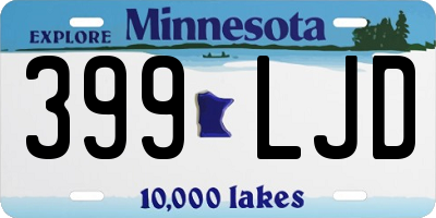 MN license plate 399LJD