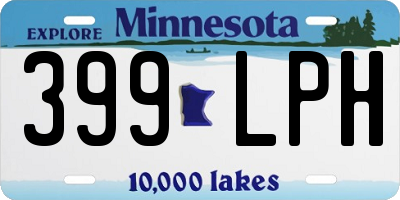 MN license plate 399LPH