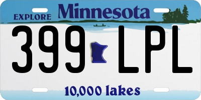 MN license plate 399LPL