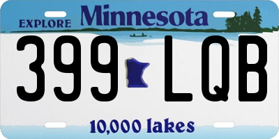 MN license plate 399LQB