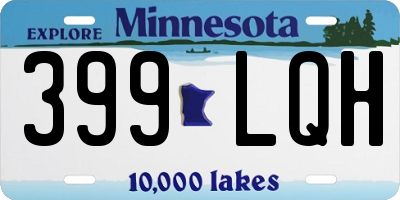 MN license plate 399LQH
