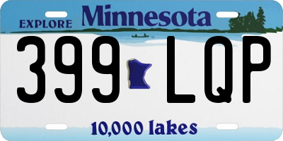 MN license plate 399LQP