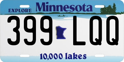 MN license plate 399LQQ