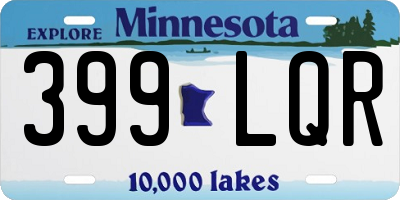 MN license plate 399LQR