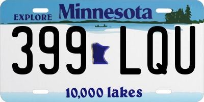 MN license plate 399LQU