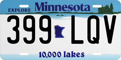 MN license plate 399LQV