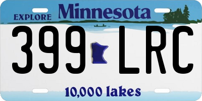 MN license plate 399LRC