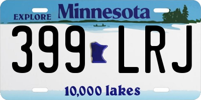 MN license plate 399LRJ