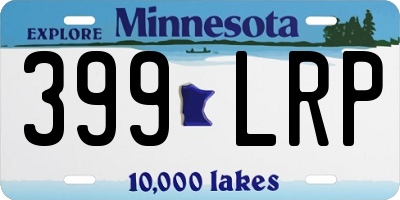 MN license plate 399LRP