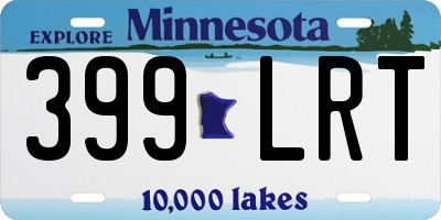 MN license plate 399LRT