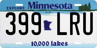 MN license plate 399LRU