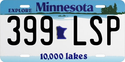 MN license plate 399LSP