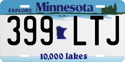 MN license plate 399LTJ