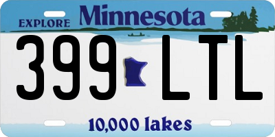 MN license plate 399LTL