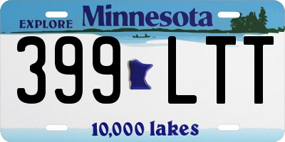 MN license plate 399LTT