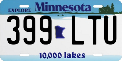 MN license plate 399LTU