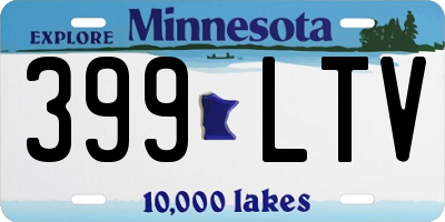 MN license plate 399LTV
