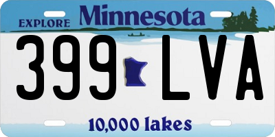 MN license plate 399LVA