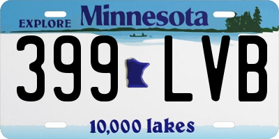 MN license plate 399LVB