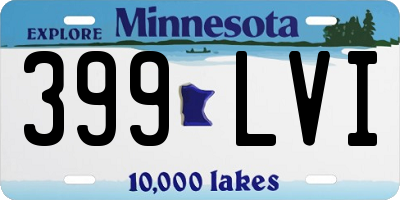 MN license plate 399LVI