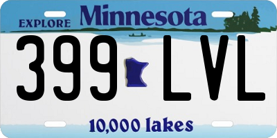 MN license plate 399LVL