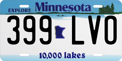 MN license plate 399LVO