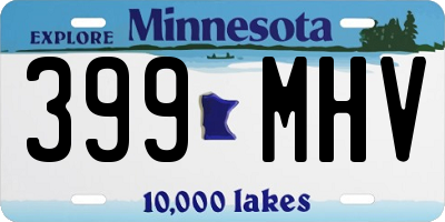 MN license plate 399MHV
